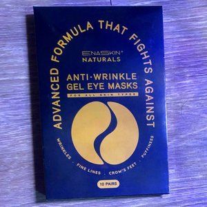 Enaskin Naturals Anti-Wrinkle Gel Eye Masks w/ Shea Butter, Aloe, Colagen -10 pk
